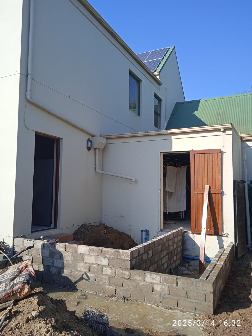 Exterior plastering